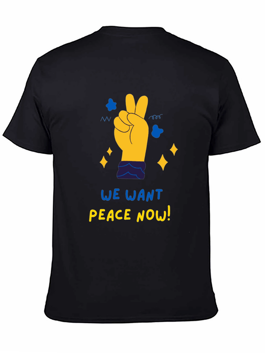 Peace Now Graphic Tee - Black
