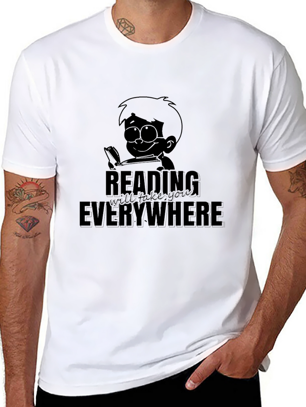 Reading Everywhere Graphic T-Shirt