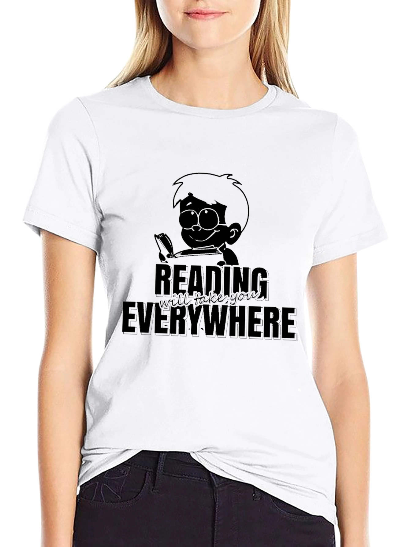 Reading Everywhere Graphic T-Shirt