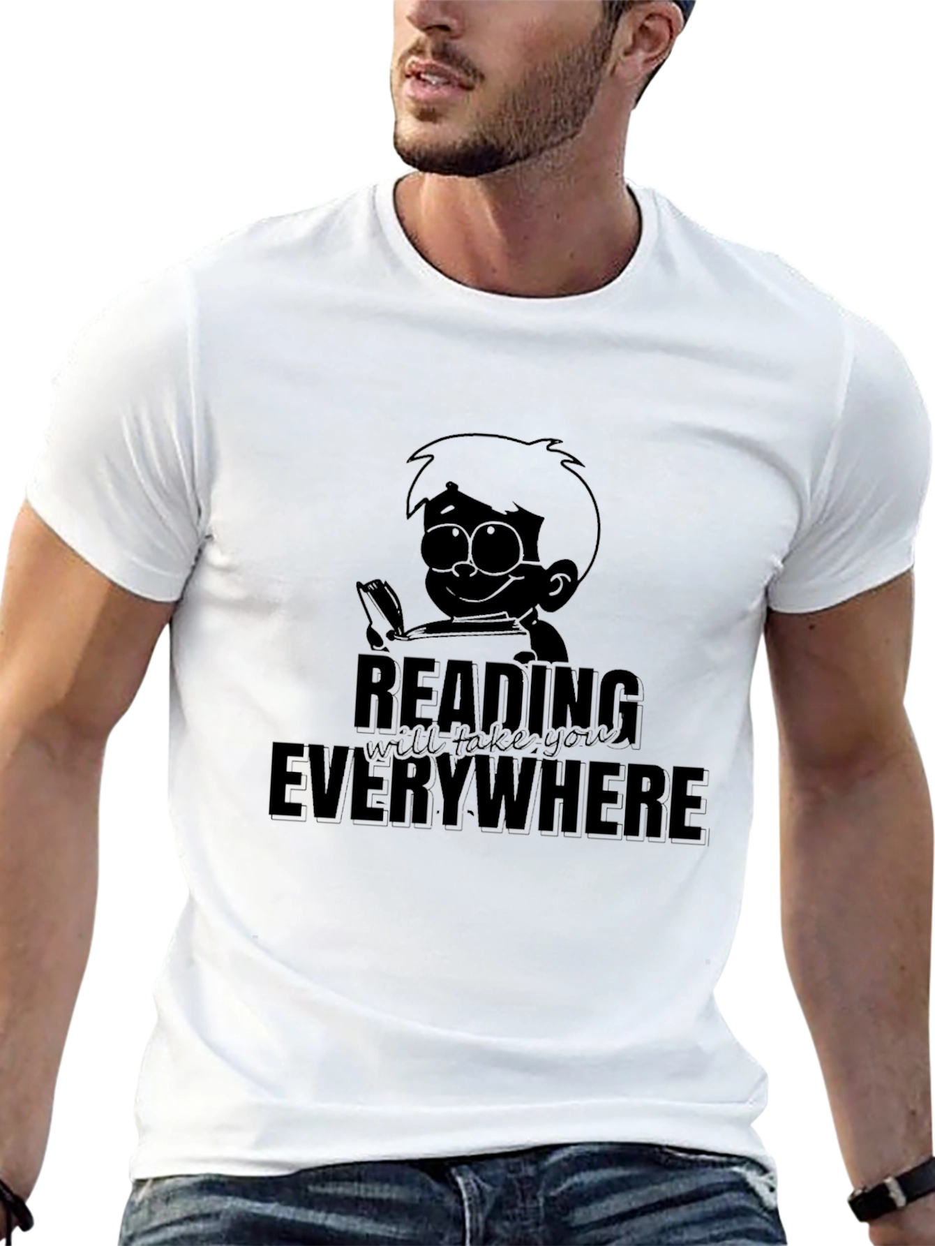 Reading Everywhere Graphic T-Shirt