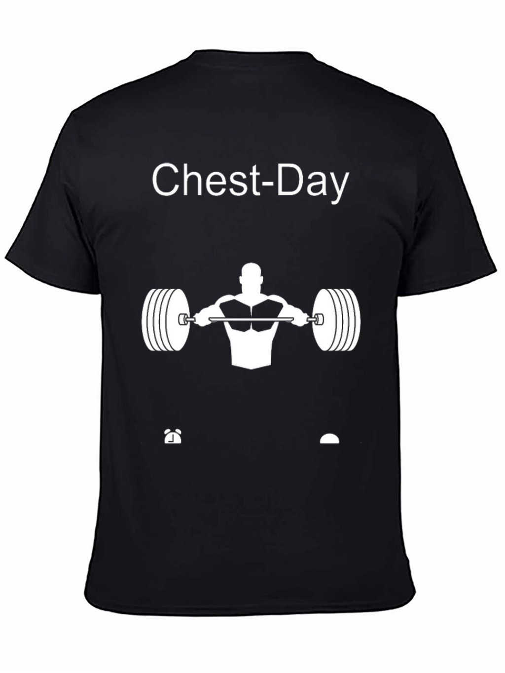 Chest-Day Gym Workout T-Shirt - Black
