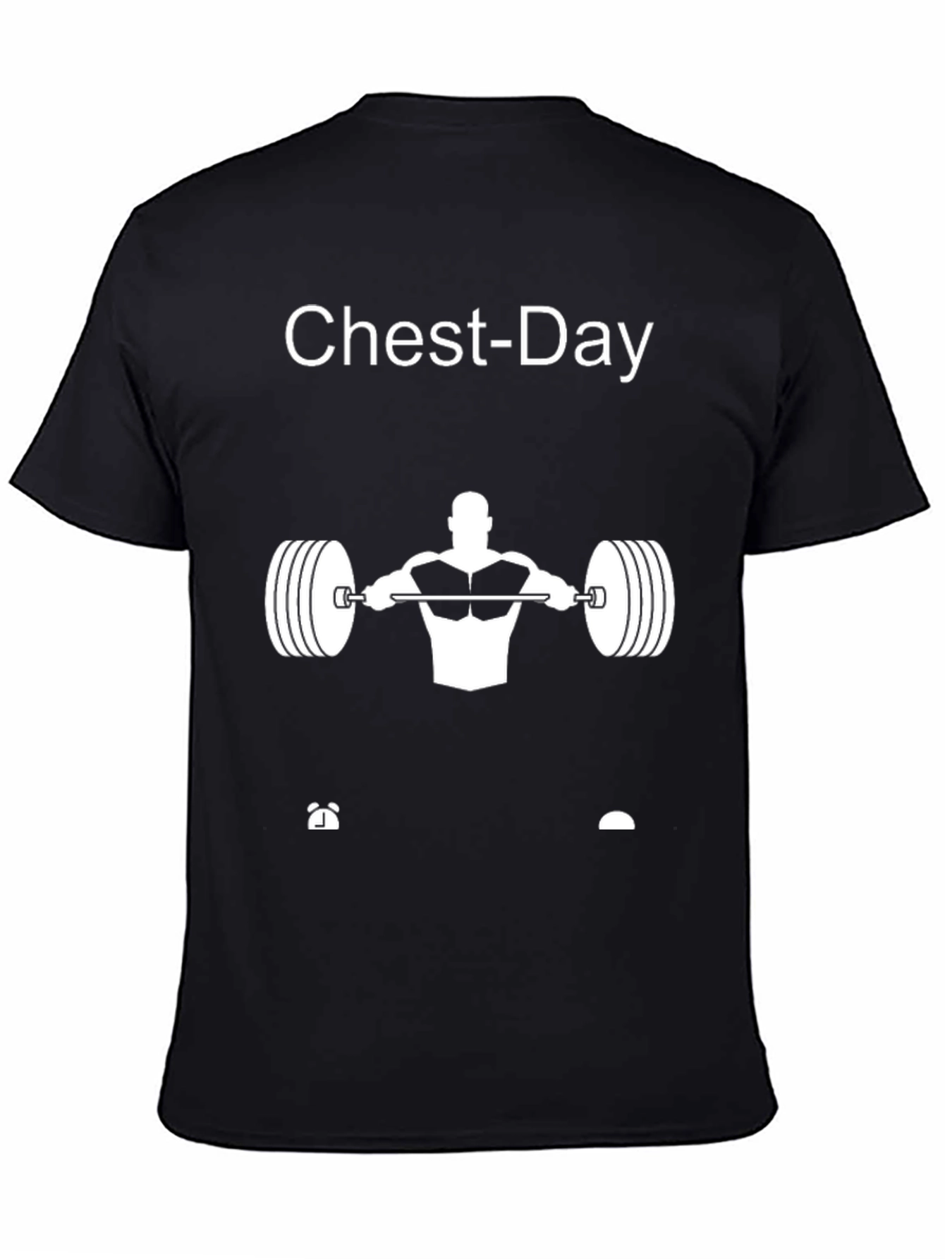 Chest-Day Gym Workout T-Shirt - Black