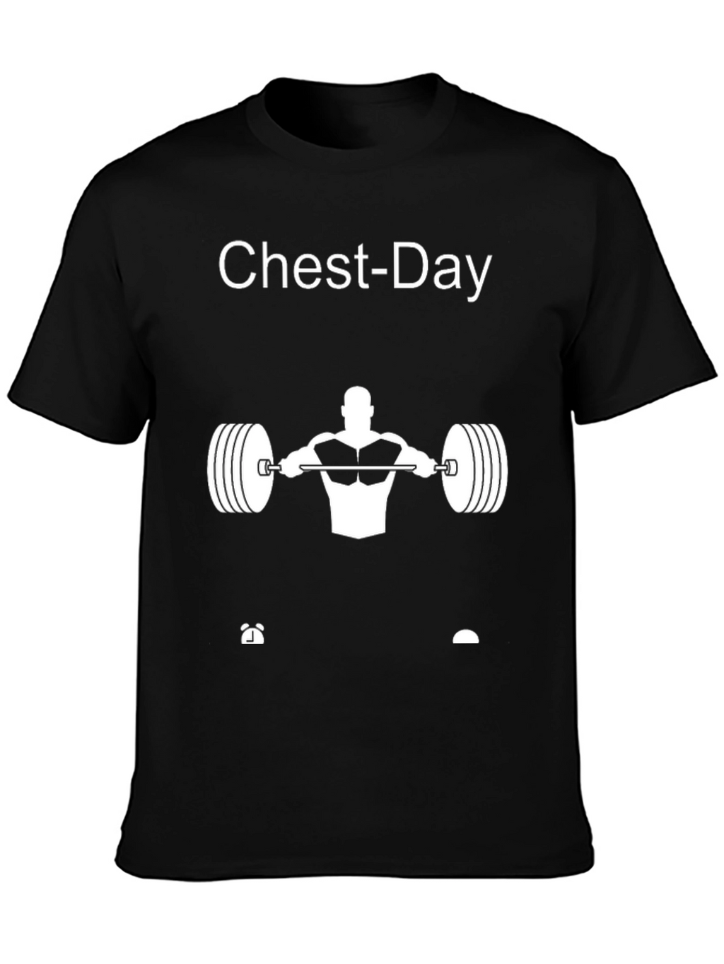 Chest-Day Gym Workout T-Shirt - Black