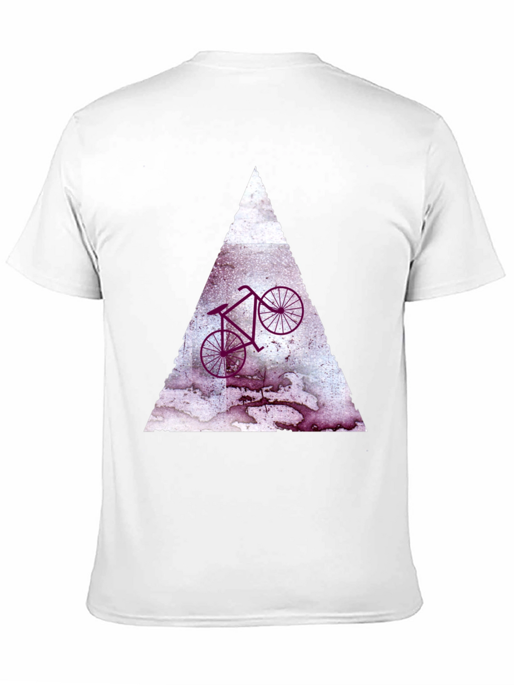 Abstract Bike Graphic Tee - Black Cotton Blend Shirt