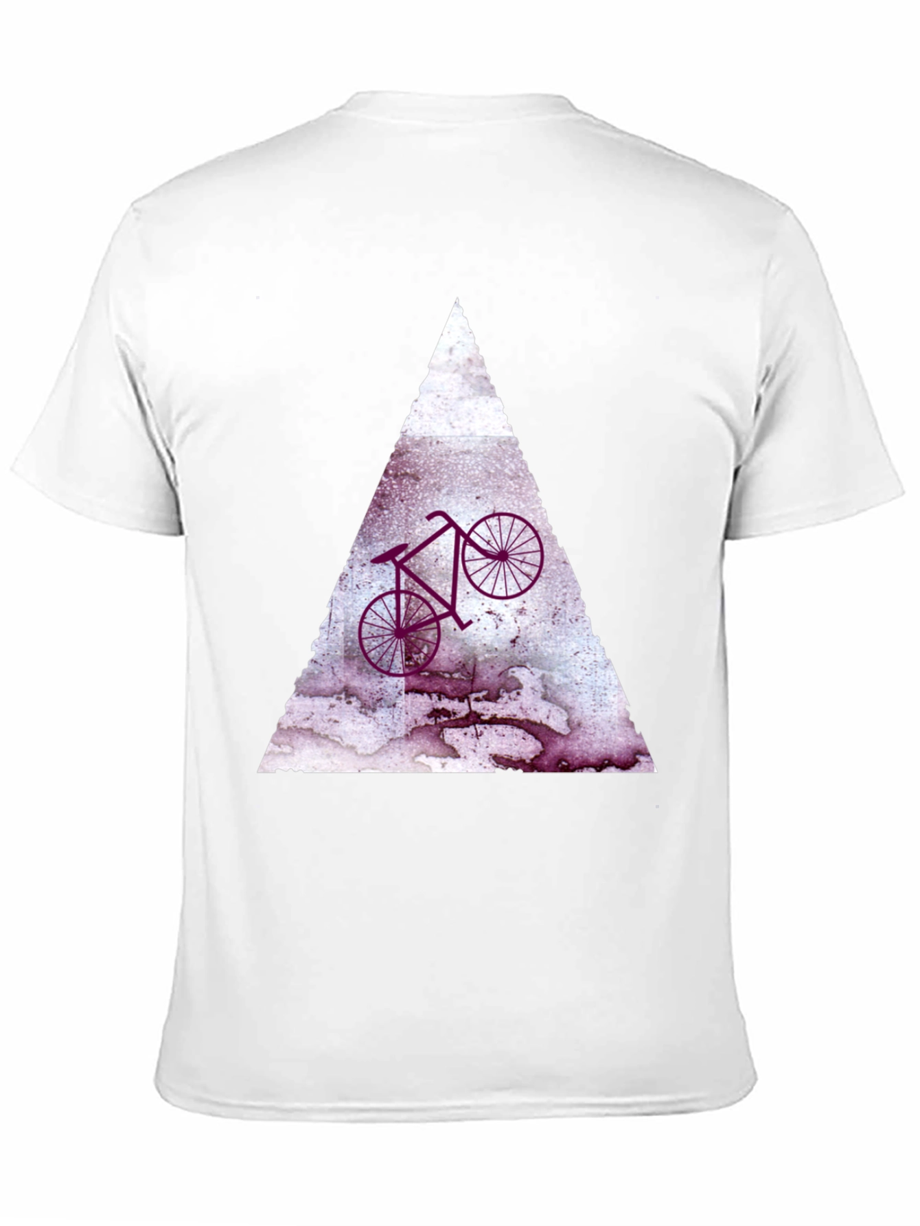Abstract Bike Graphic Tee - Black Cotton Blend Shirt