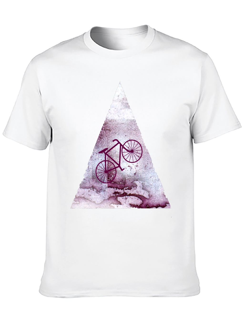 Abstract Bike Graphic Tee - Black Cotton Blend Shirt
