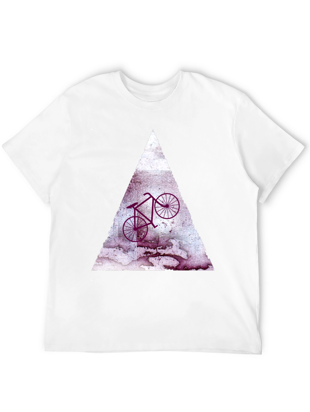 Abstract Bike Graphic Tee - Black Cotton Blend Shirt
