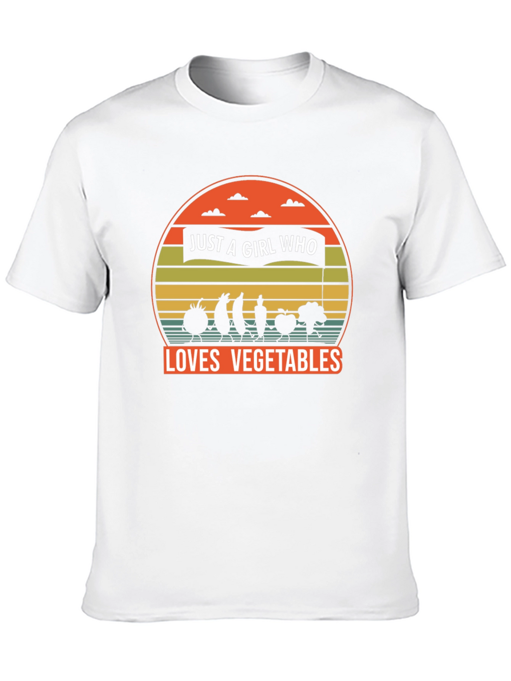 Just A Girl Who Loves Vegetables Graphic Tee