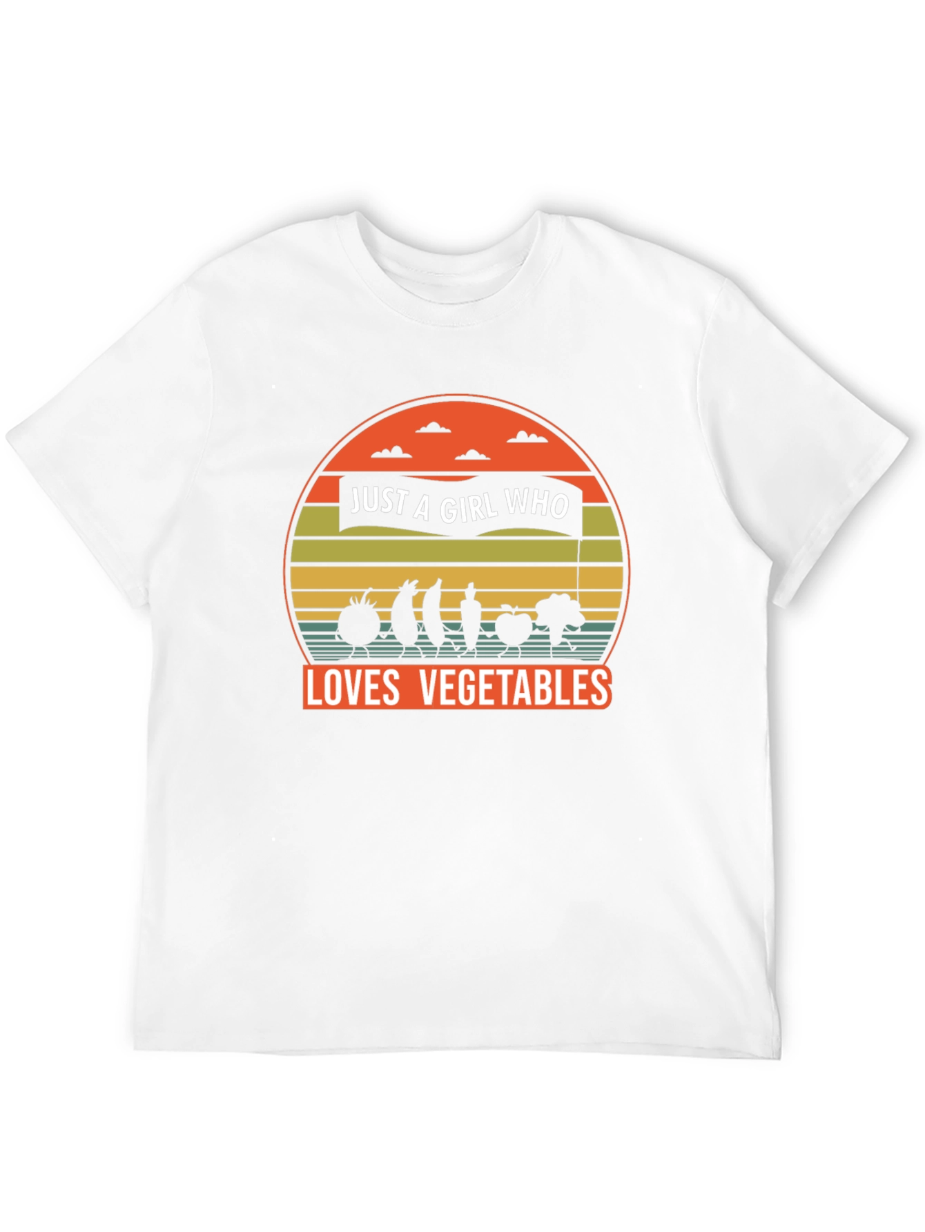 Just A Girl Who Loves Vegetables Graphic Tee
