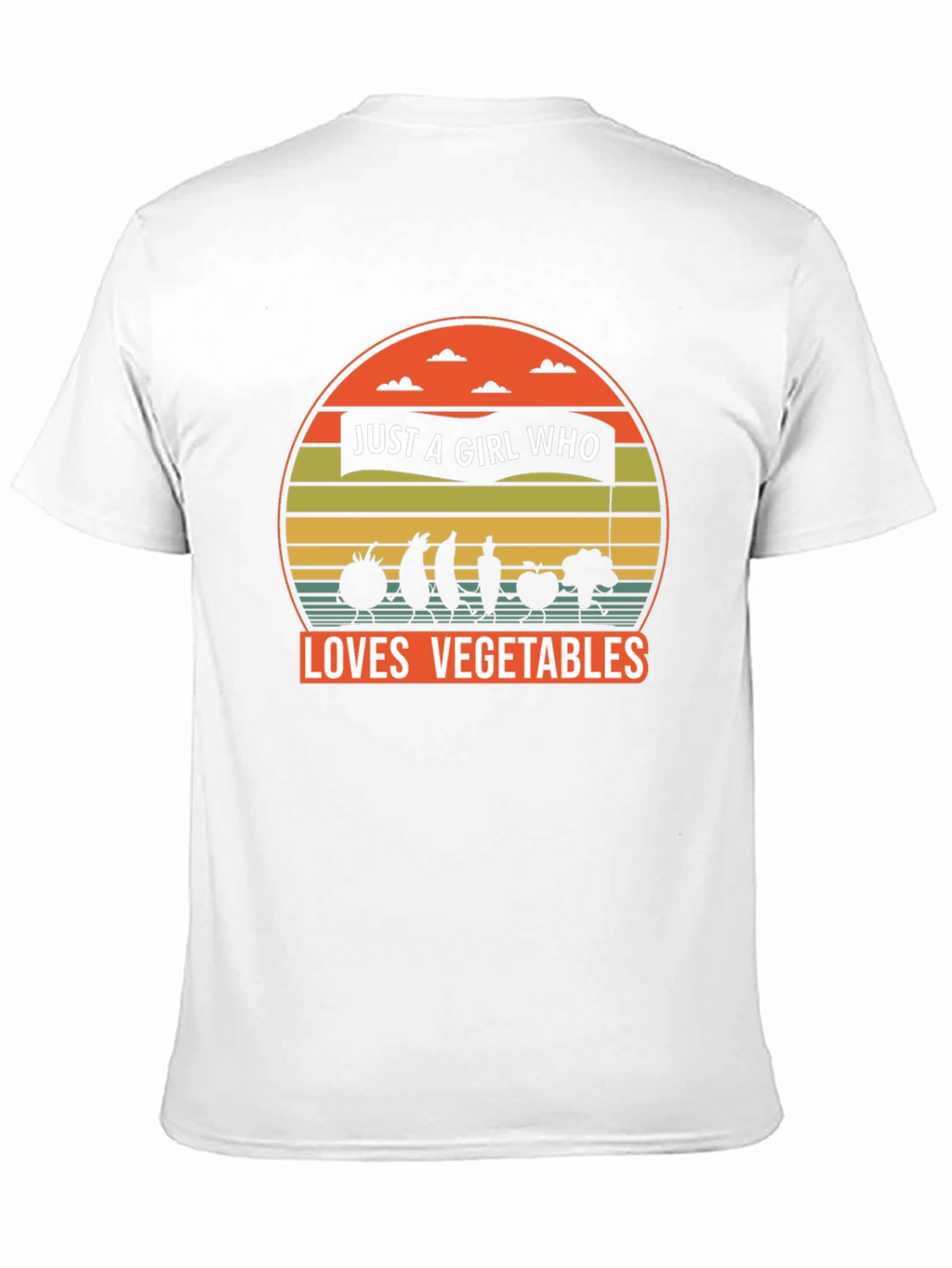 Just A Girl Who Loves Vegetables Graphic Tee