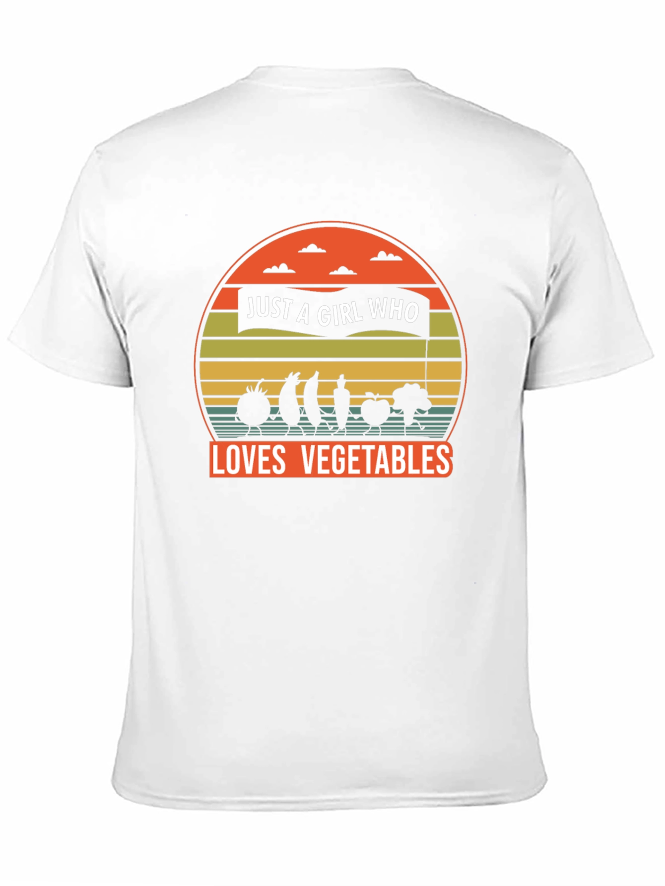 Just A Girl Who Loves Vegetables Graphic Tee