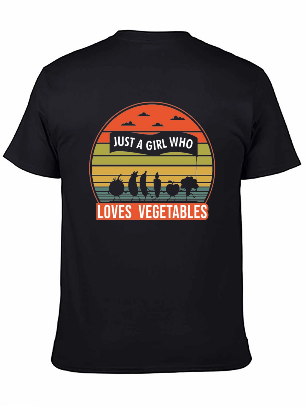 Just A Girl Who Loves Vegetables Graphic Tee