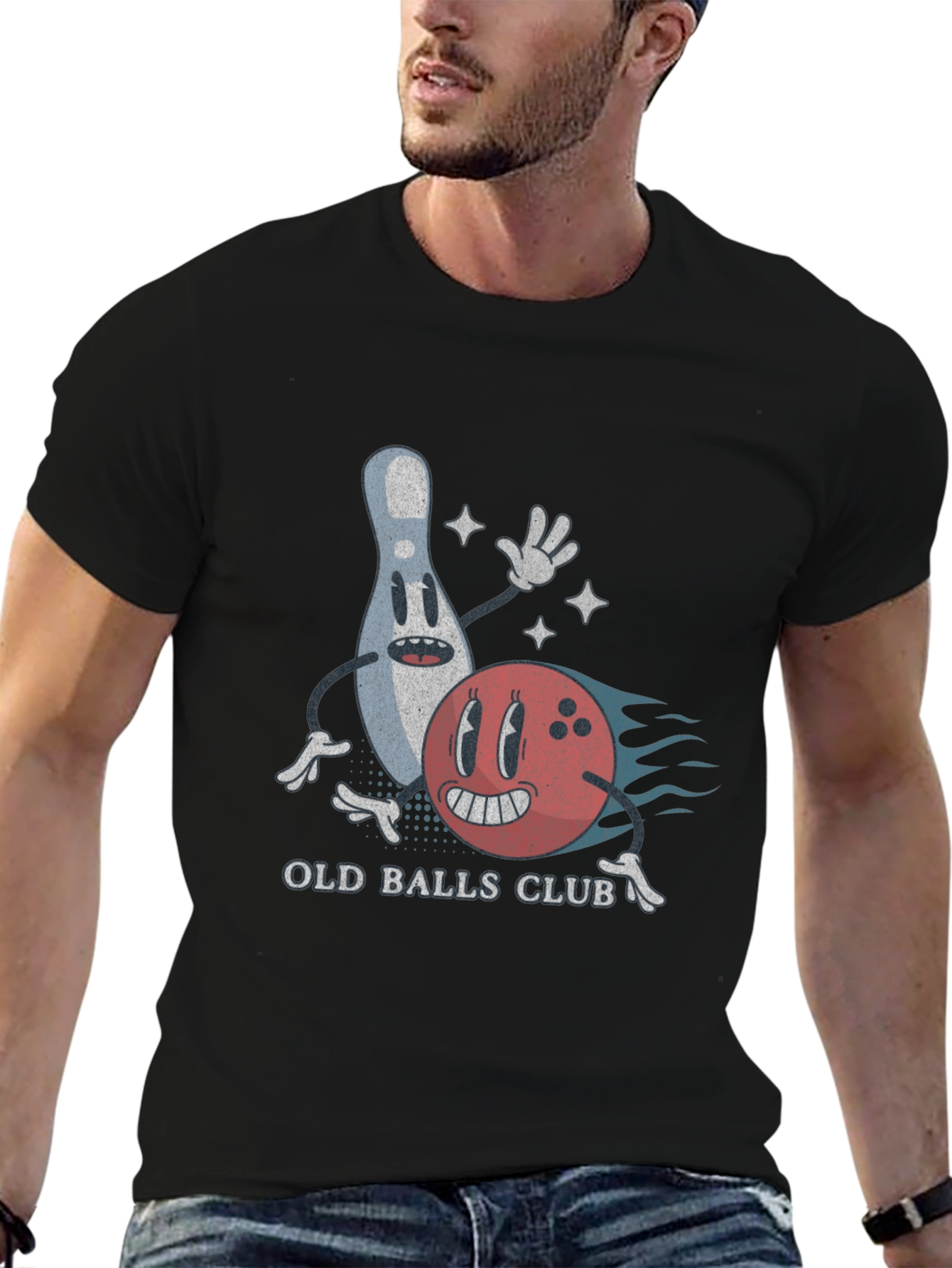 Old Balls Club Bowling T-Shirt