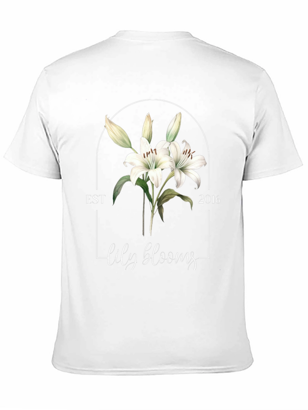 Lily Blooms Est 2016 Black T-Shirt