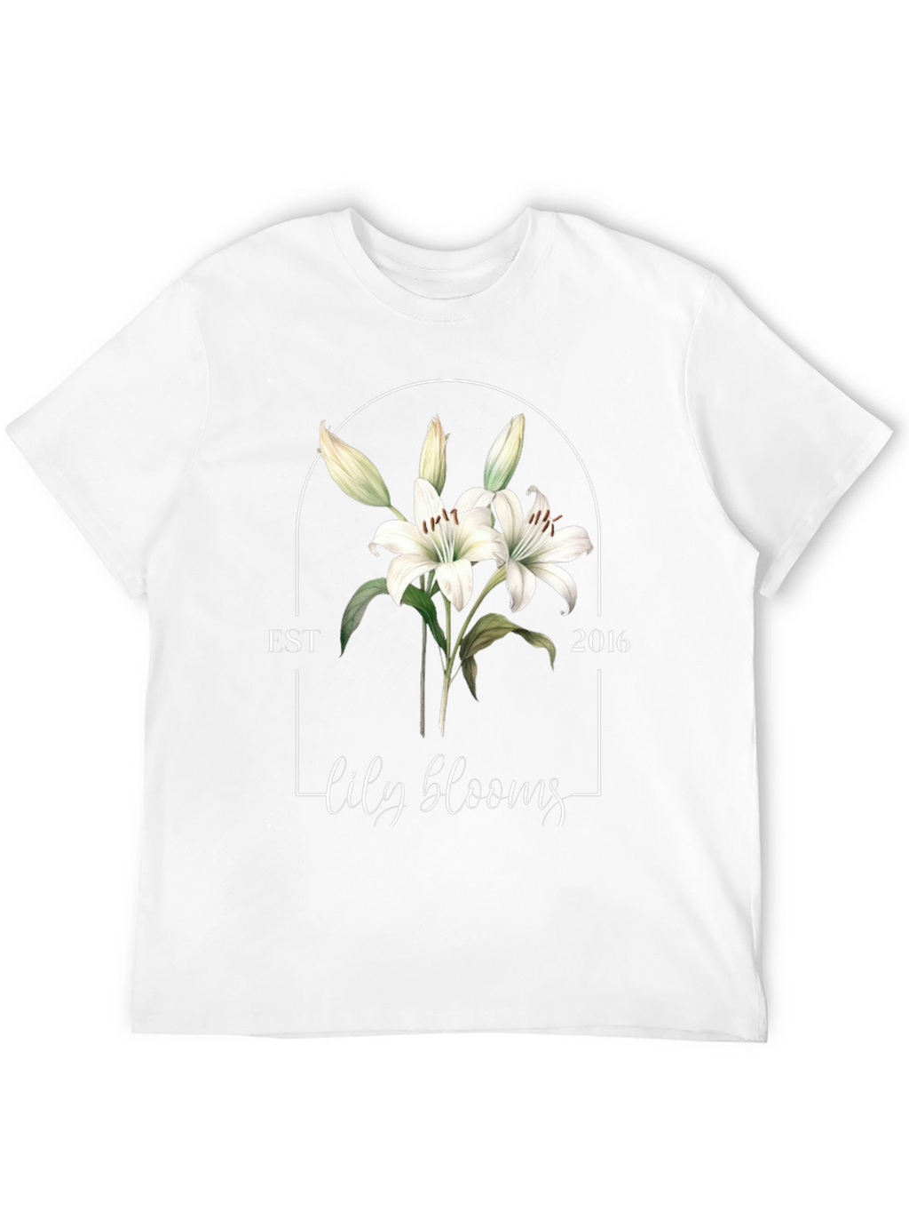 Lily Blooms Est 2016 Black T-Shirt