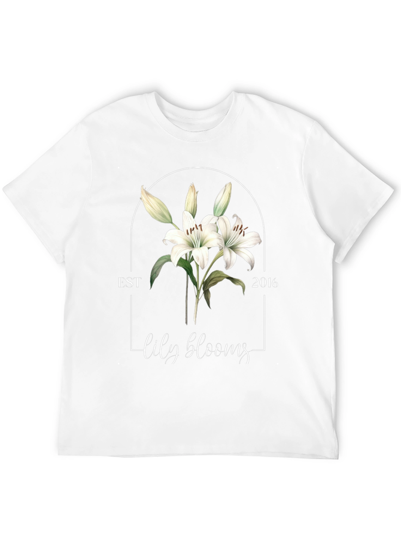Lily Blooms Est 2016 Black T-Shirt