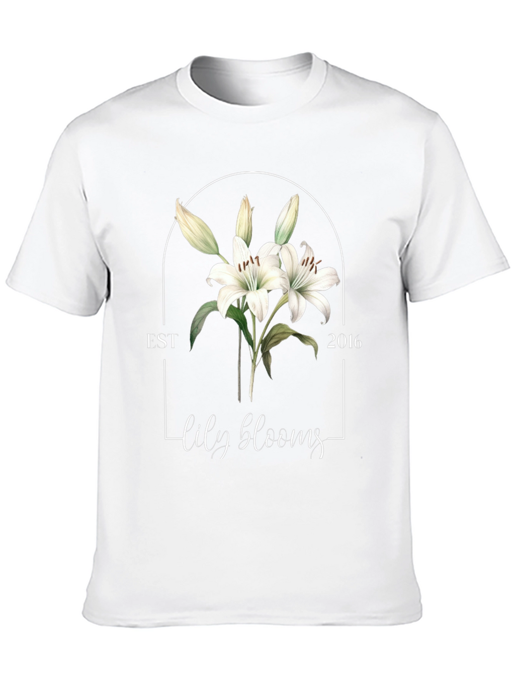 Lily Blooms Est 2016 Black T-Shirt