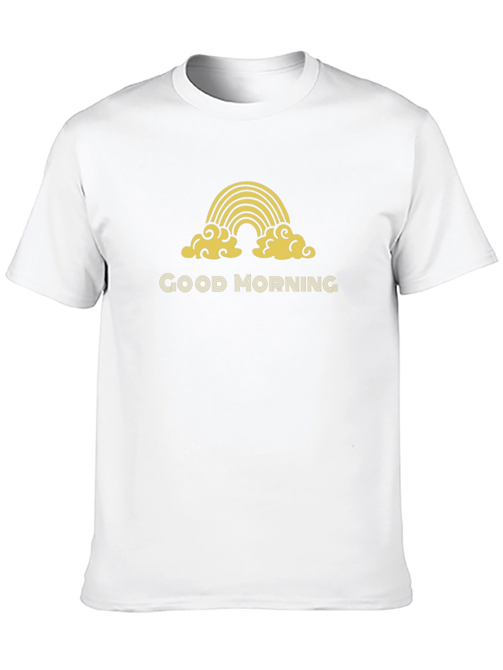 Good Morning Rainbow Graphic Tee - Black