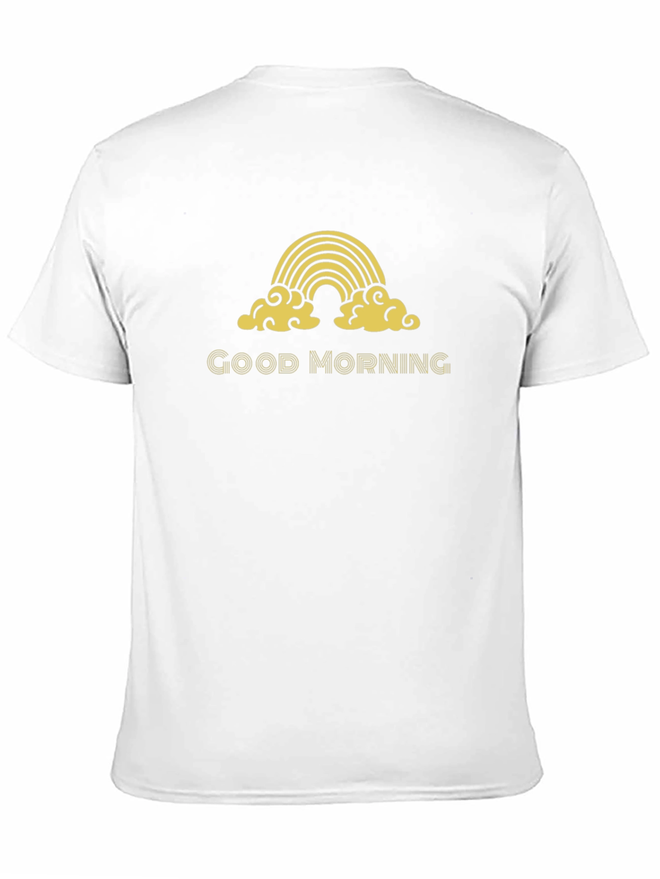 Good Morning Rainbow Graphic Tee - Black
