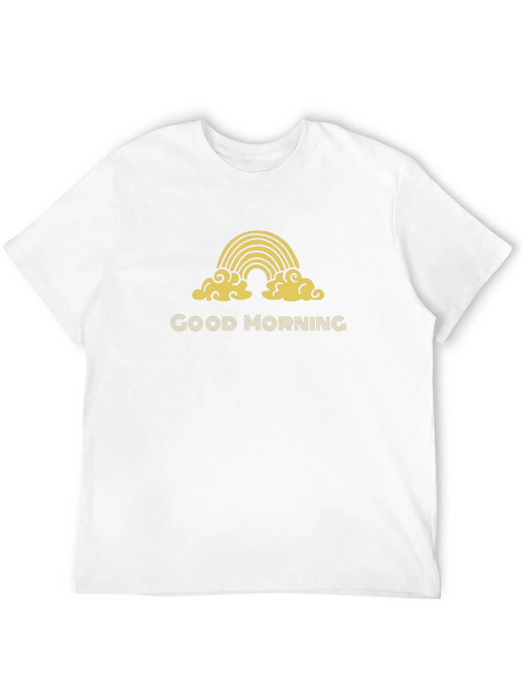 Good Morning Rainbow Graphic Tee - Black