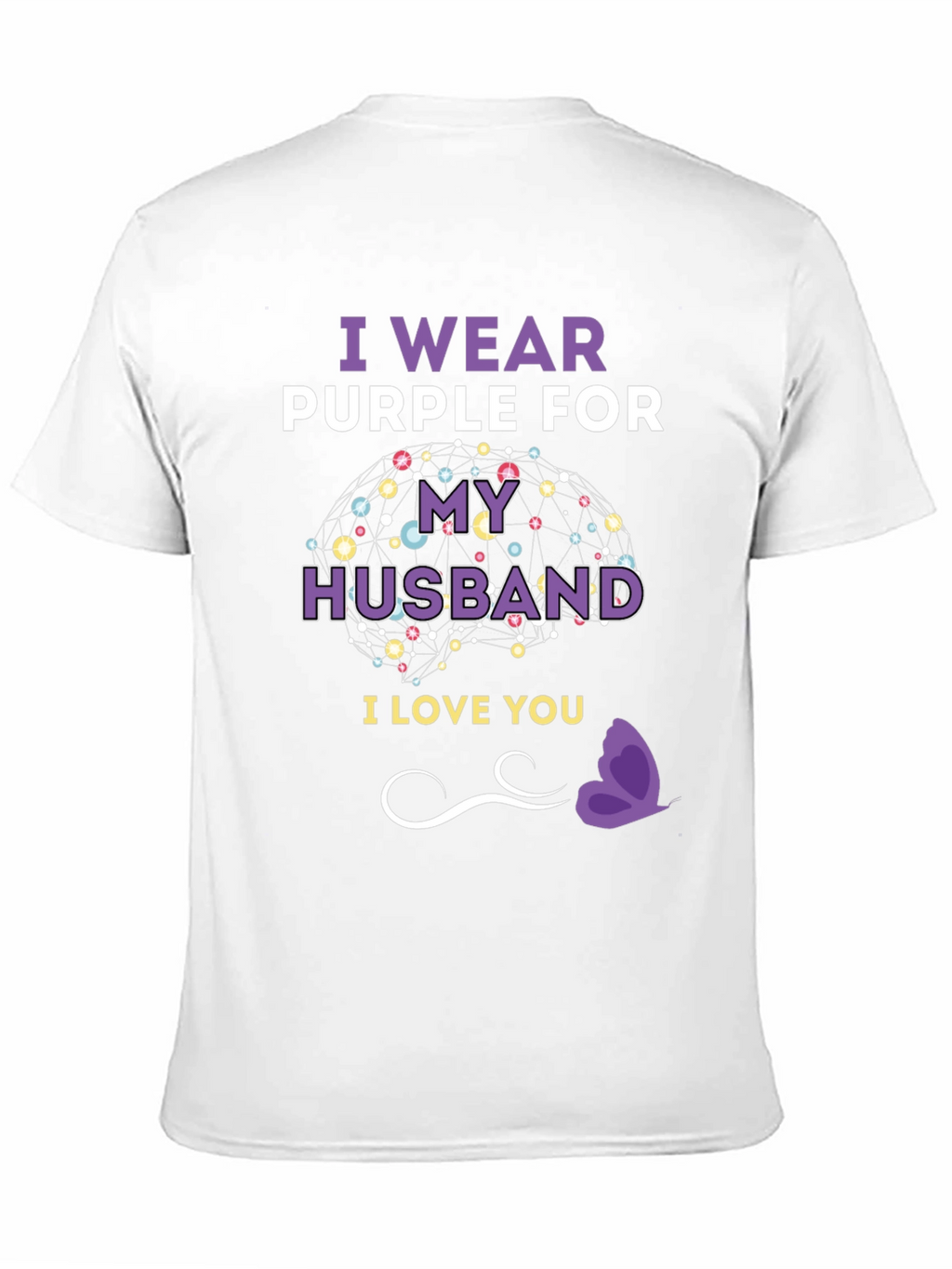 I Wear Purple For My Husband T-Shirt