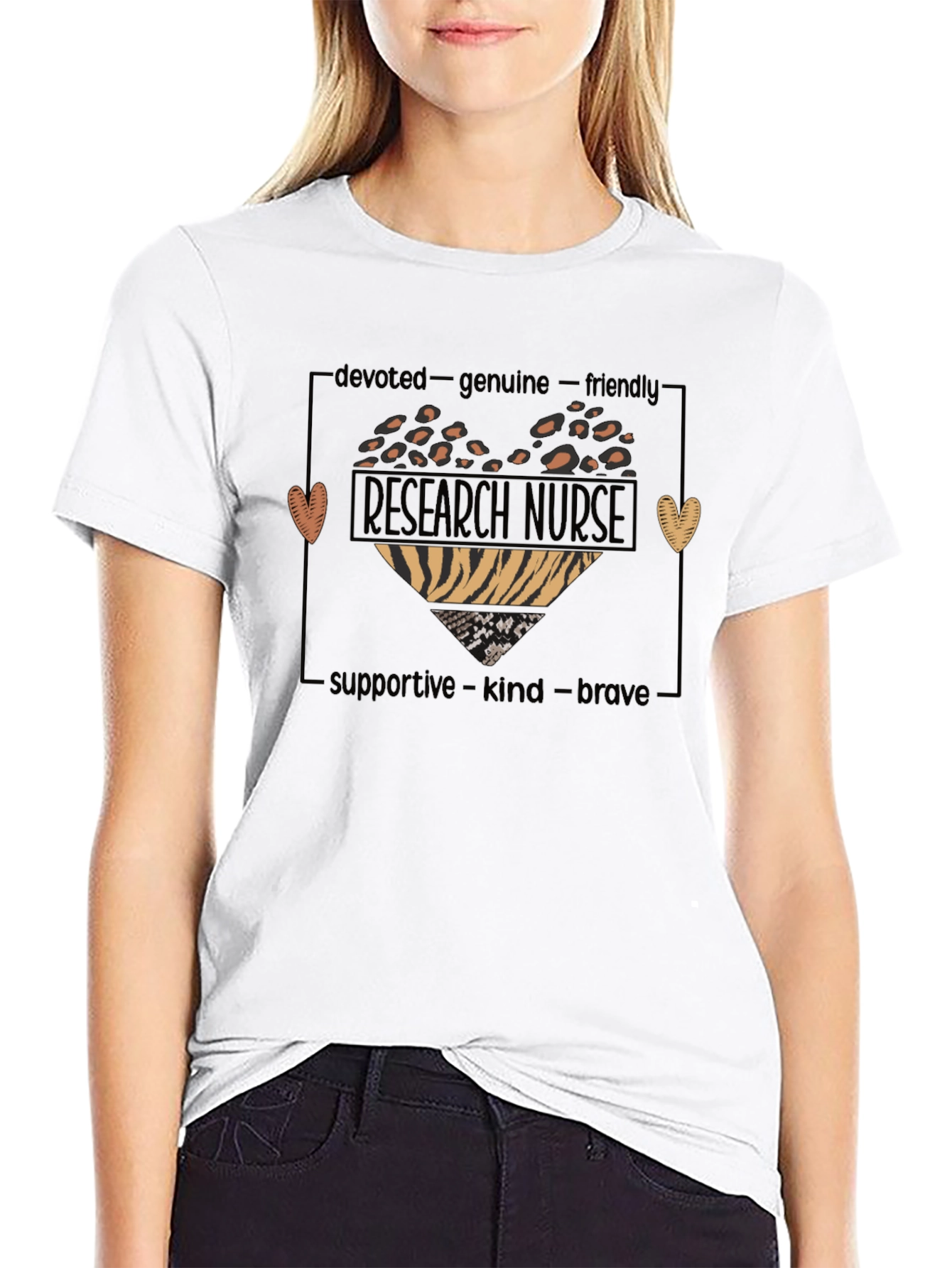 Research Nurse Heart Graphic Tee