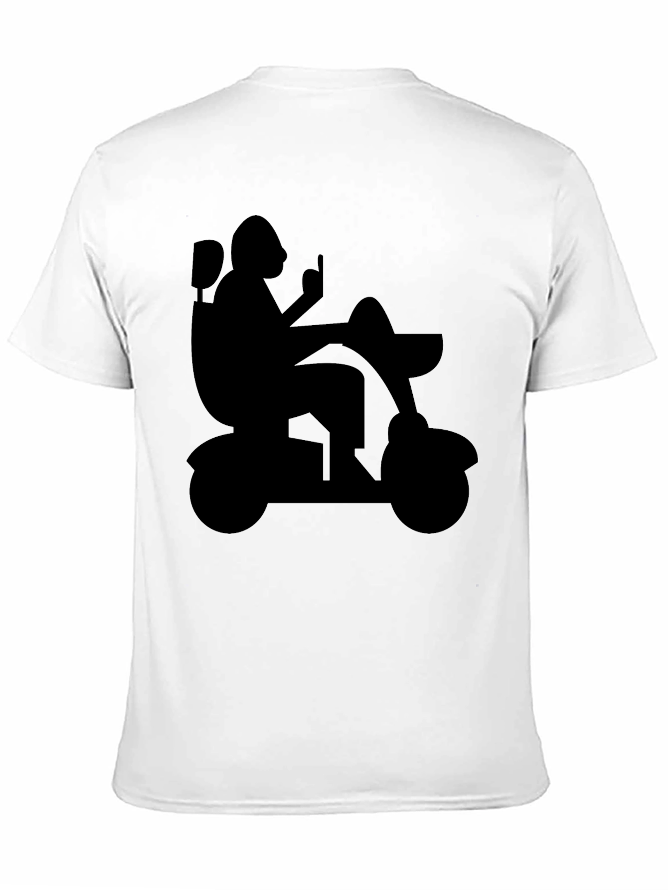 Silhouette Mobility Scooter Graphic Tee - Black