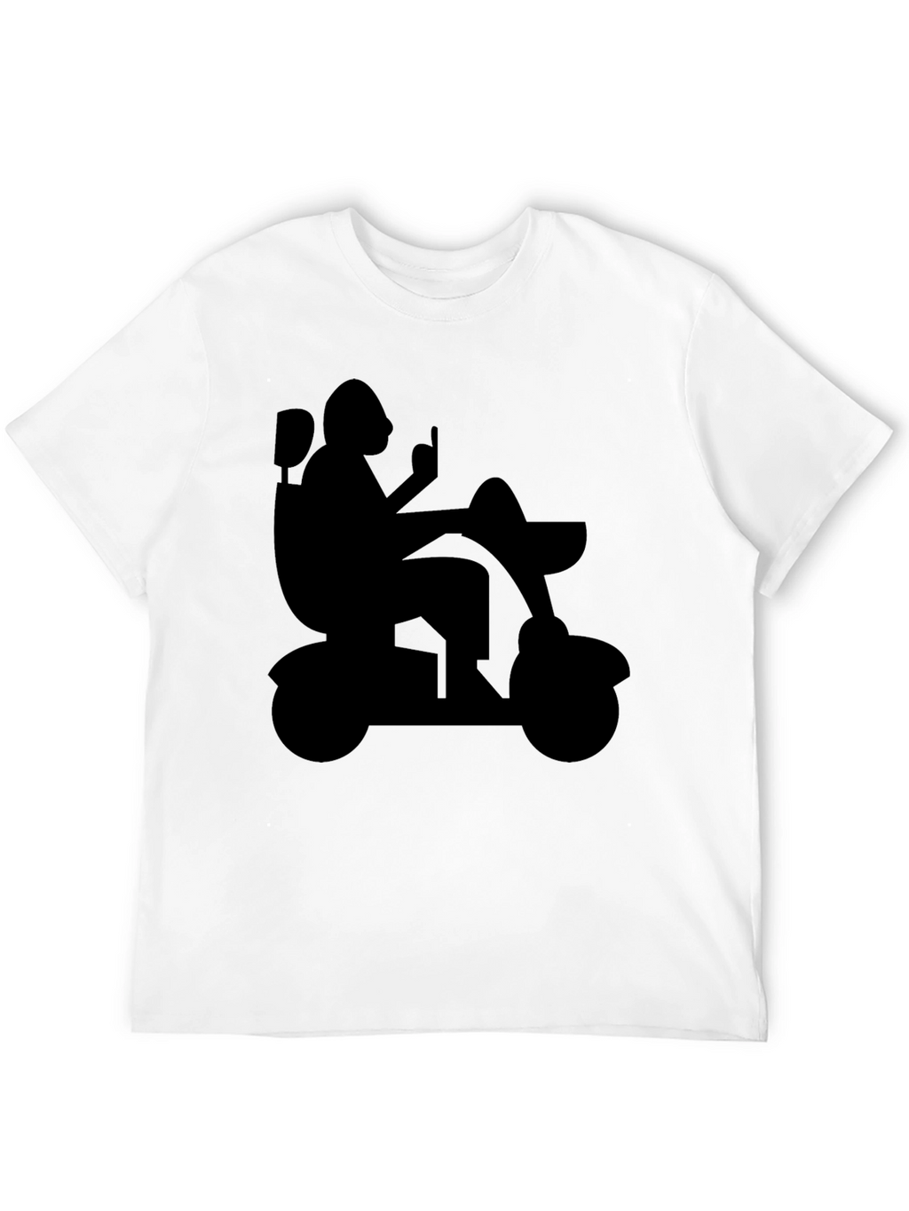 Silhouette Mobility Scooter Graphic Tee - Black