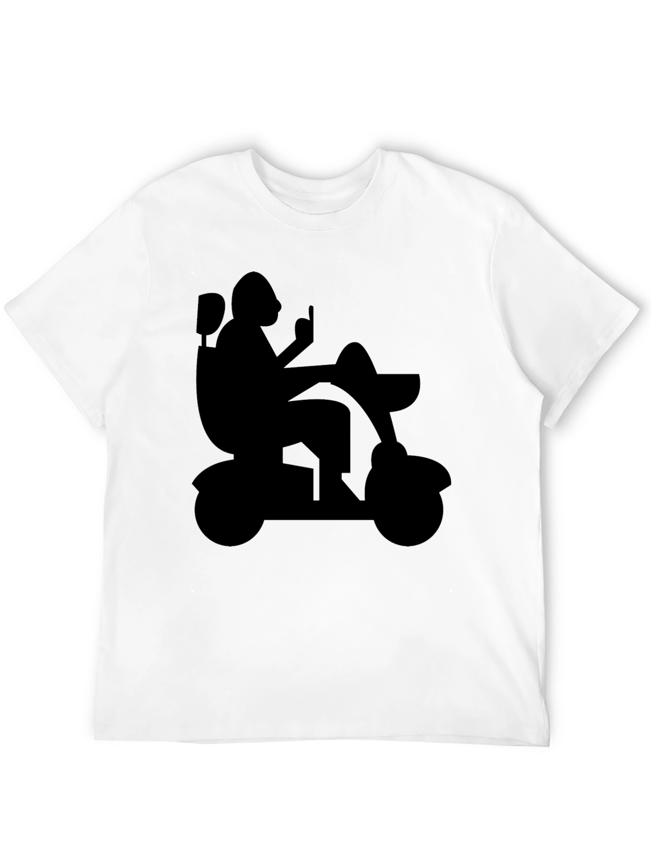 Silhouette Mobility Scooter Graphic Tee - Black