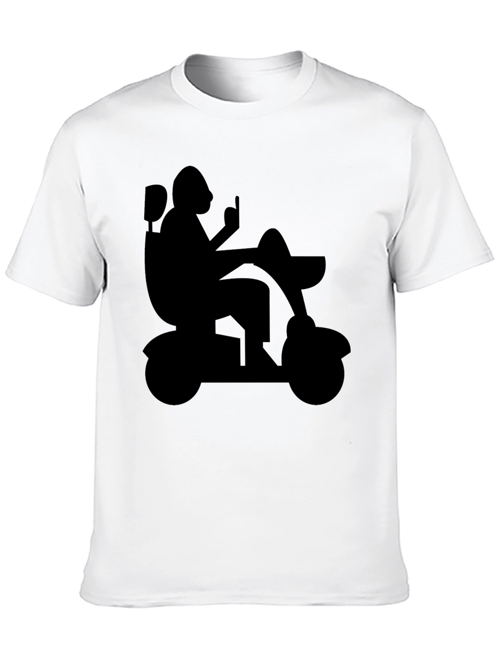 Silhouette Mobility Scooter Graphic Tee - Black