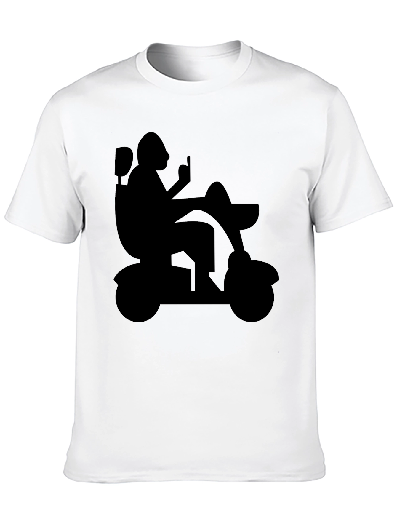 Silhouette Mobility Scooter Graphic Tee - Black