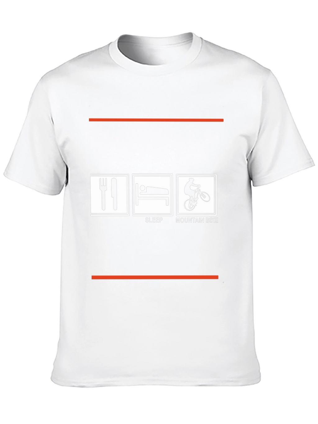 Eat Sleep Mountain Bike Black Graphic Tee