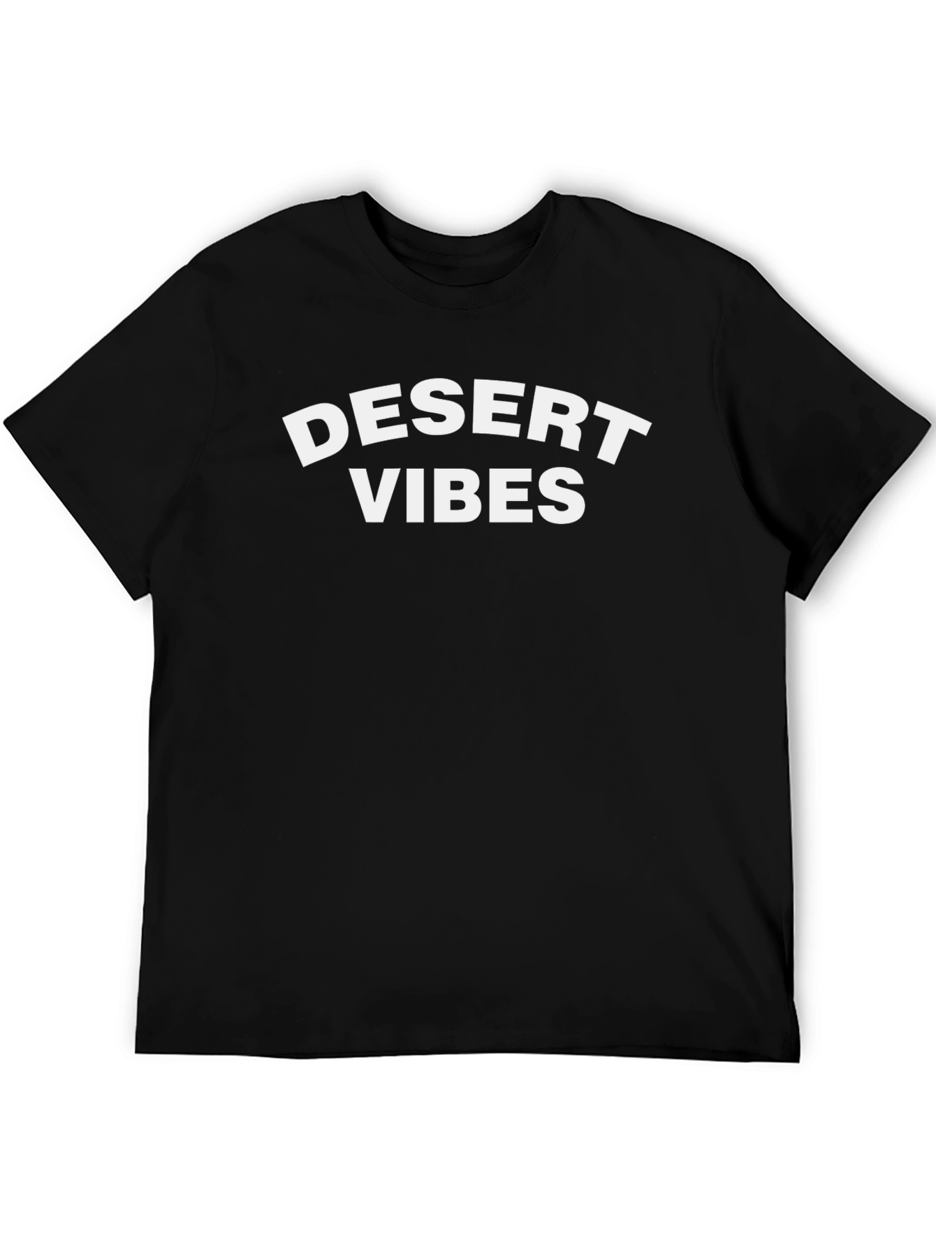 Desert Vibes Black Graphic T-Shirt