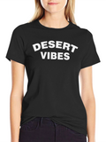 Desert Vibes Black Graphic T-Shirt