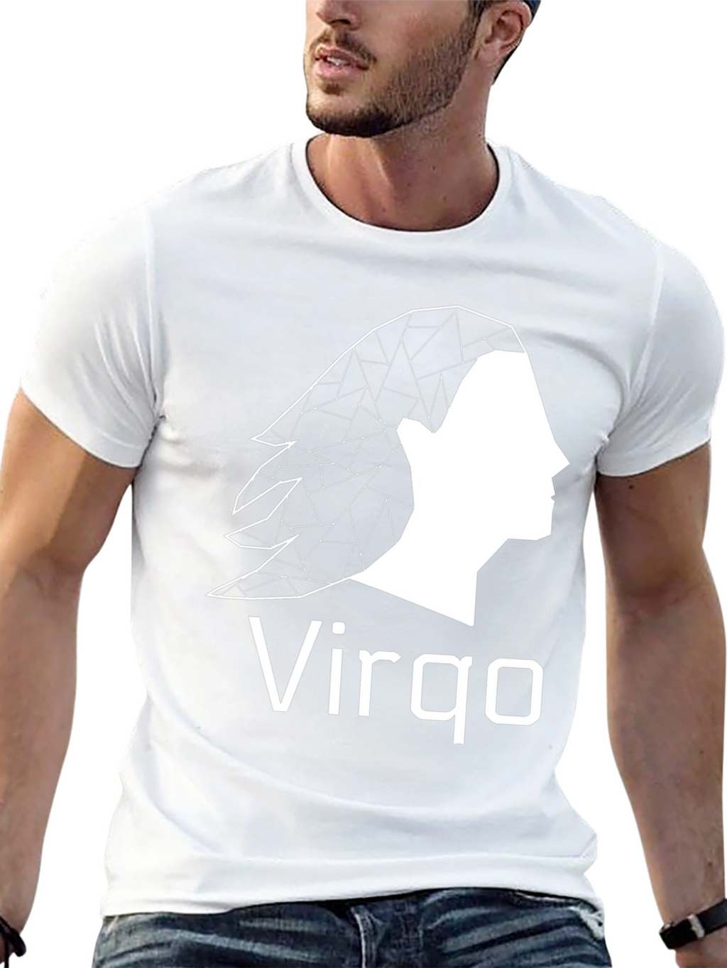 Virgo Zodiac Graphic Tee - Black Casual T-Shirt