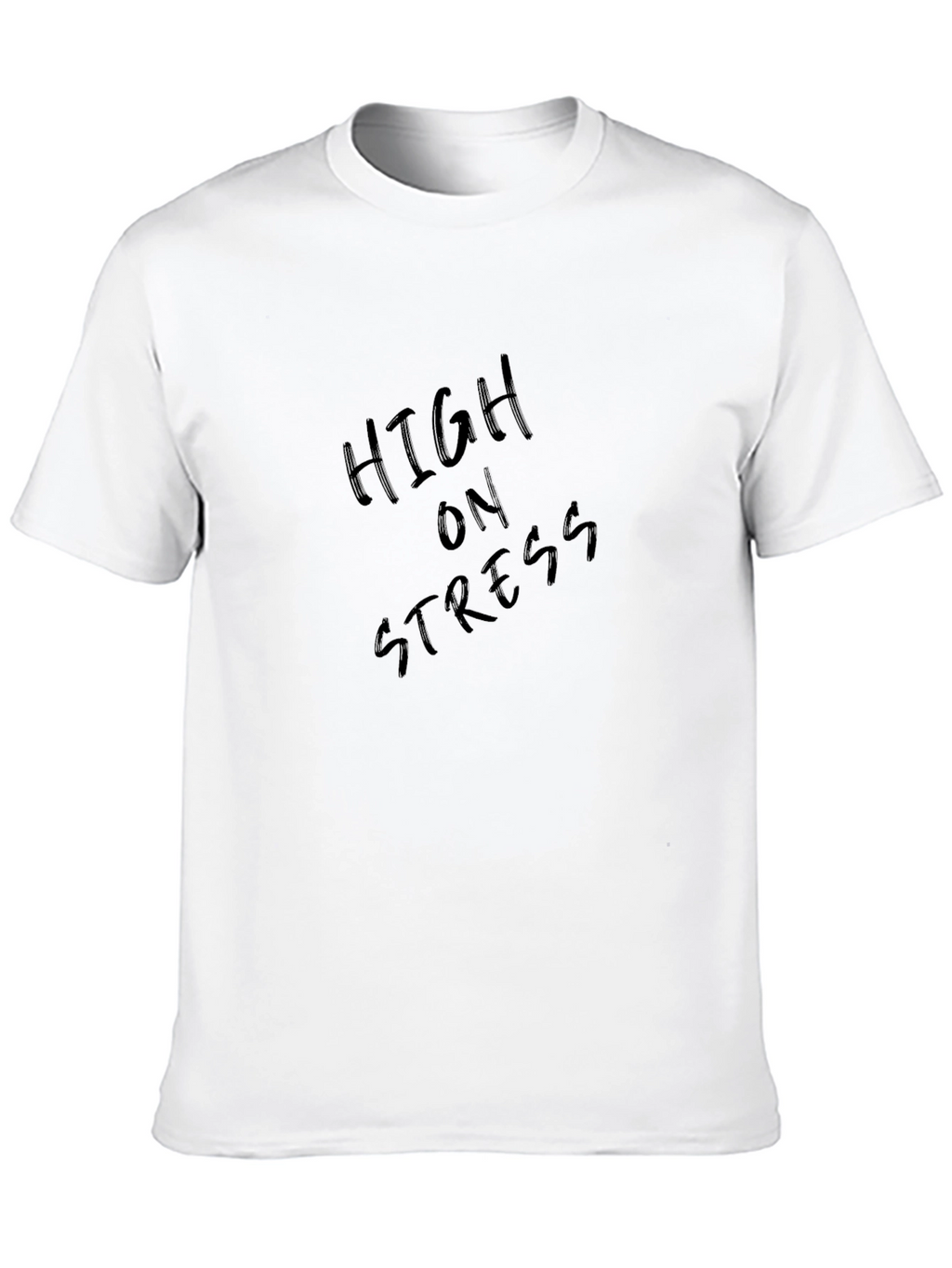 High On Stress Black Graphic T-Shirt