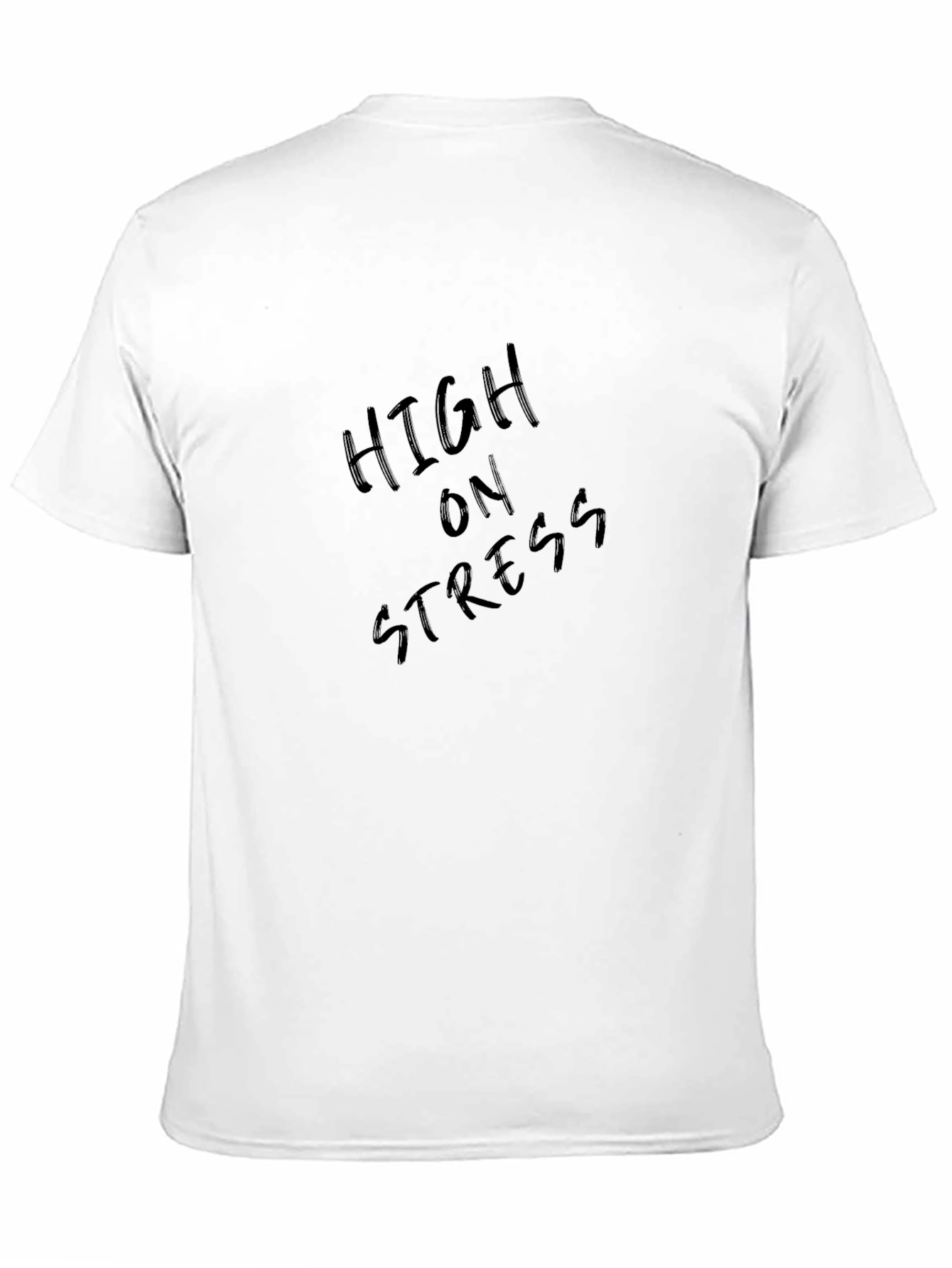 High On Stress Black Graphic T-Shirt