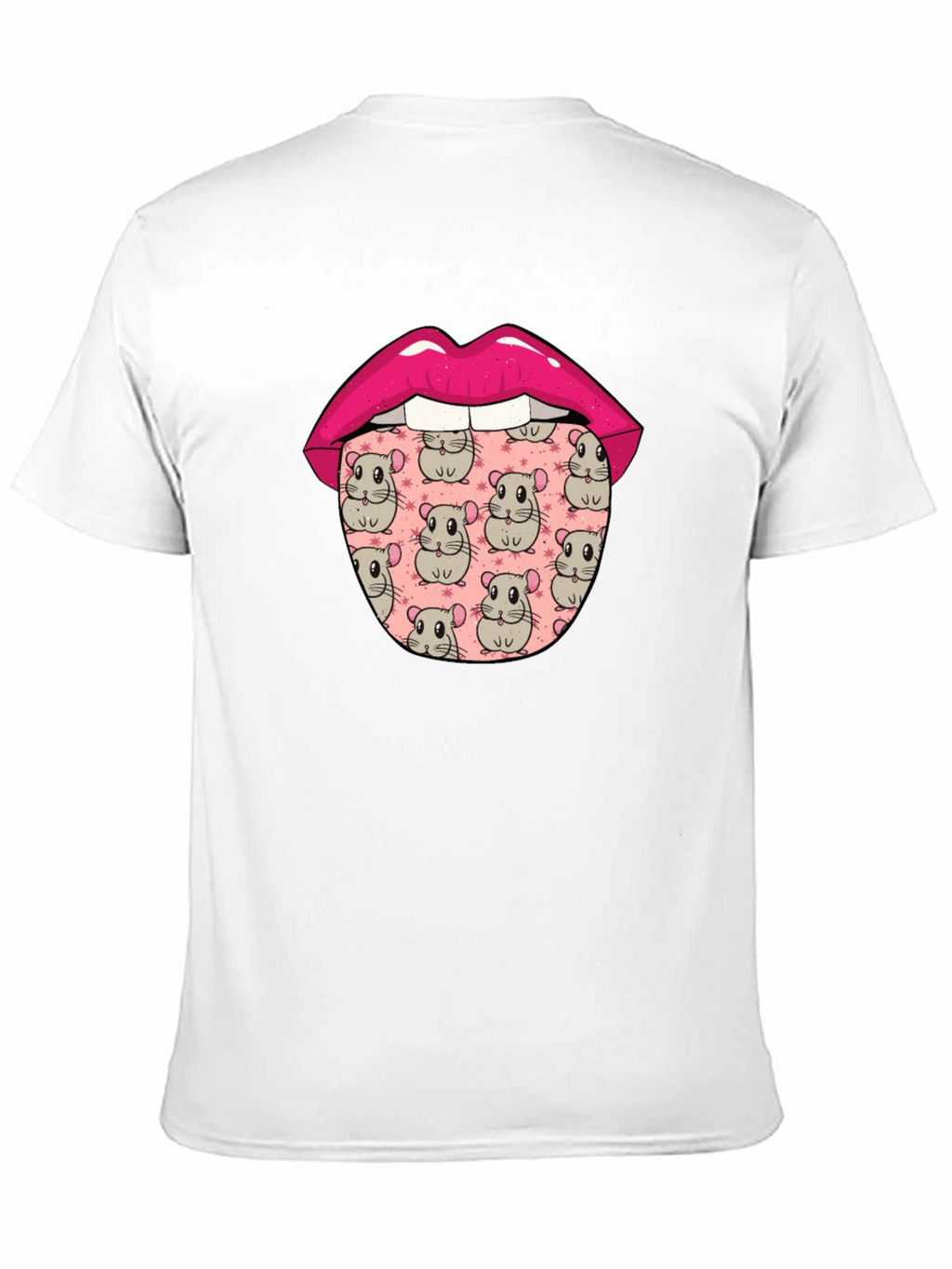 Funny Hamster Tongue Graphic Tee
