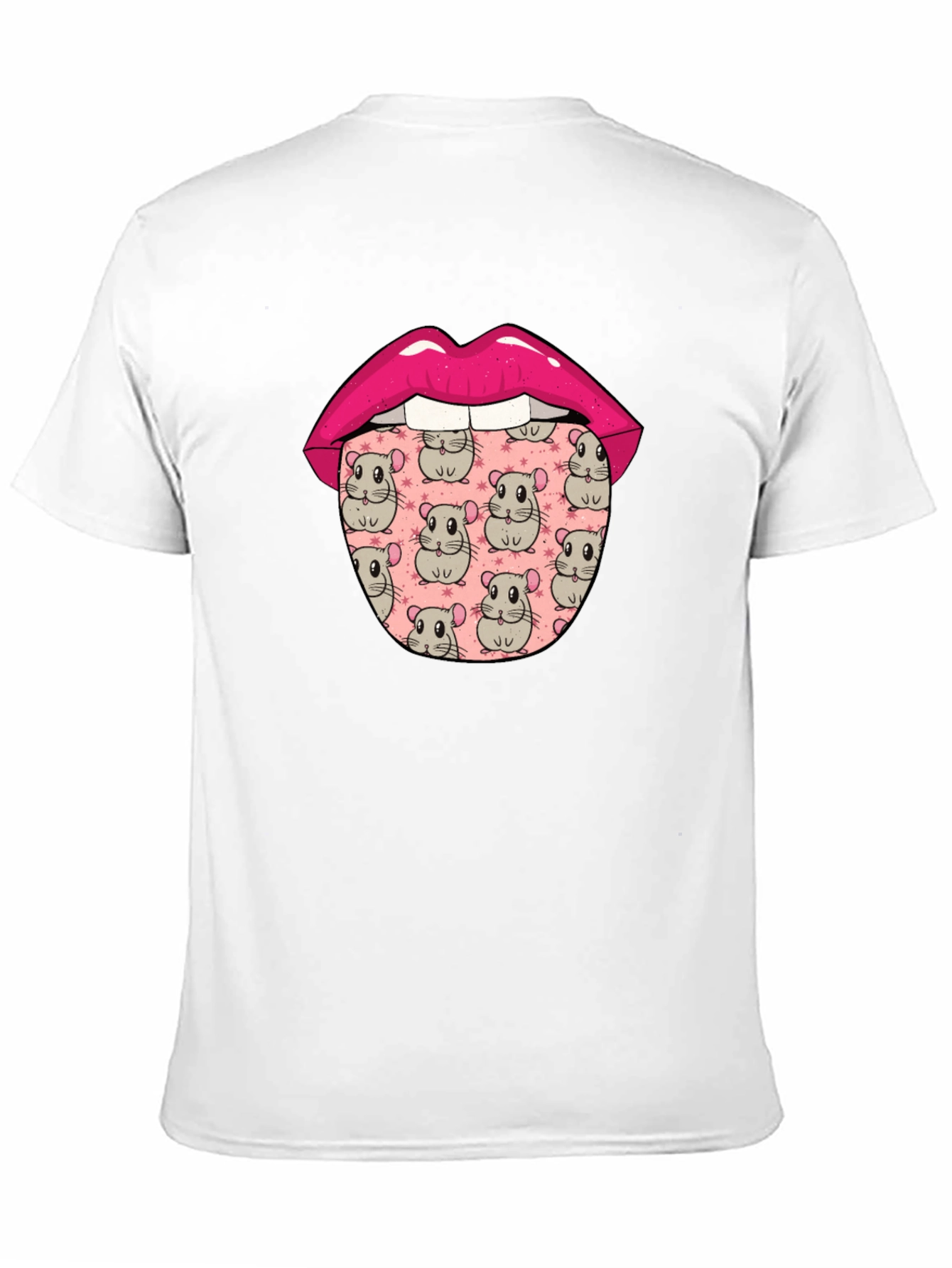 Funny Hamster Tongue Graphic Tee