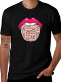 Funny Hamster Tongue Graphic Tee