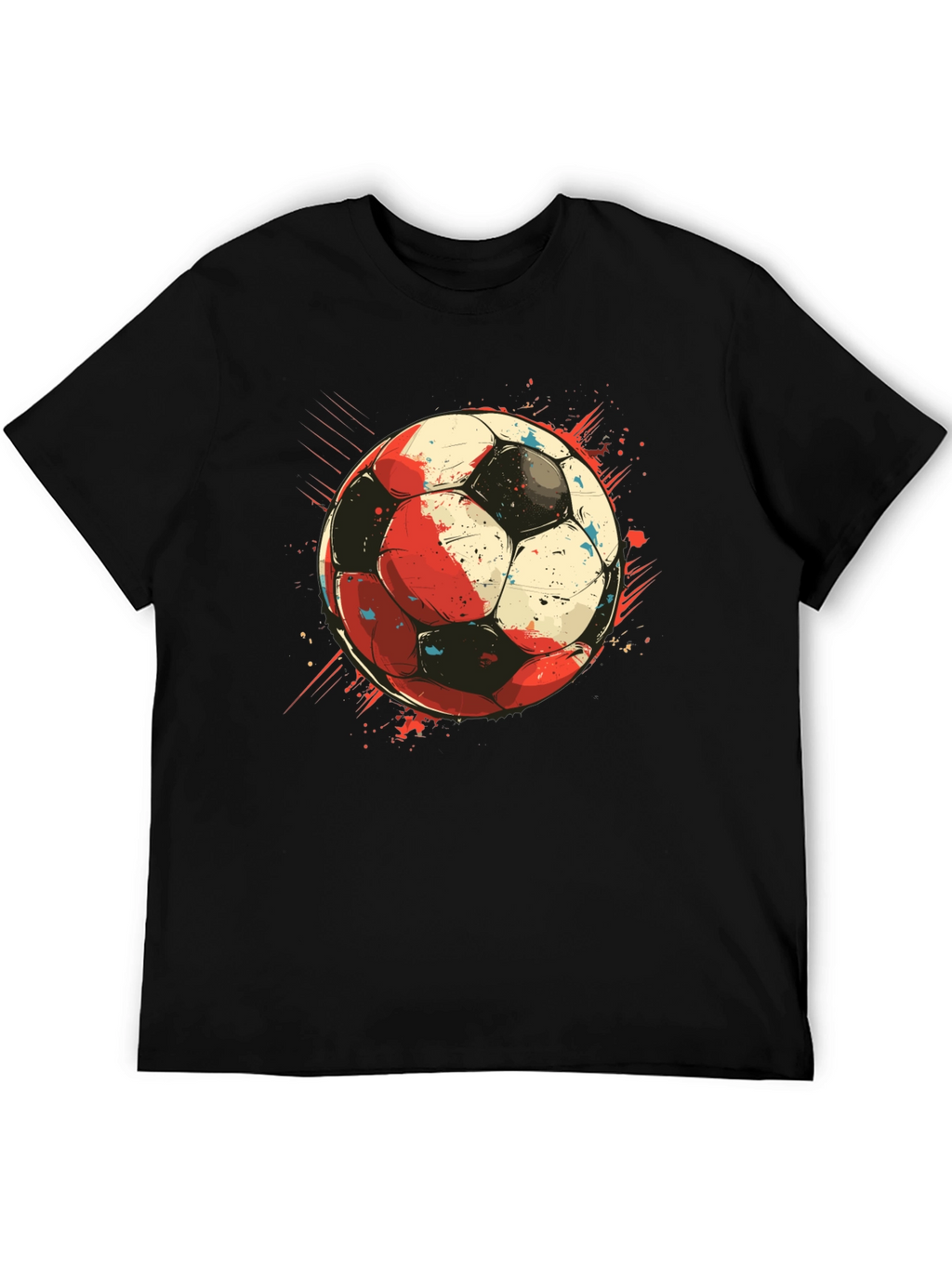 Soccer Ball Graphic Tee - Stylish Sports T-Shirt