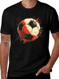 Soccer Ball Graphic Tee - Stylish Sports T-Shirt