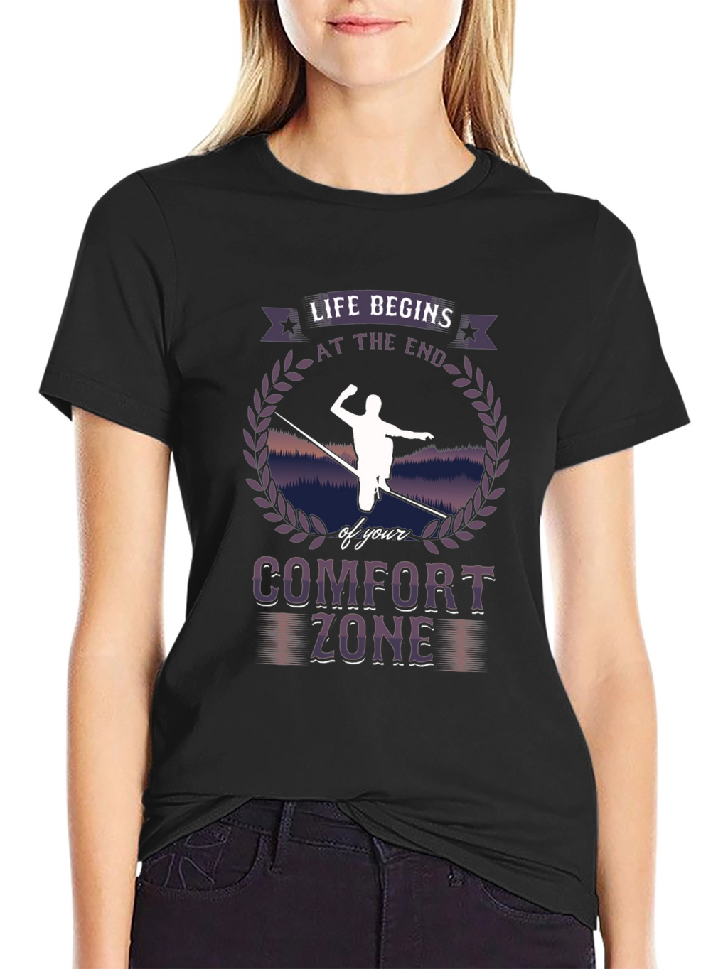 Life Begins Comfort Zone T-Shirt