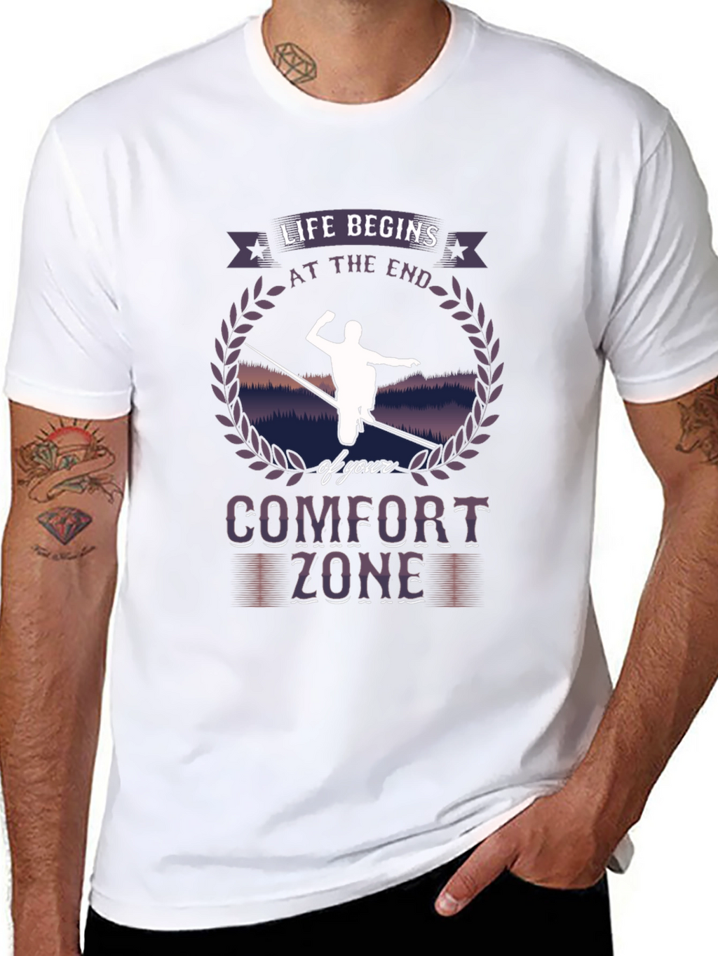 Life Begins Comfort Zone T-Shirt