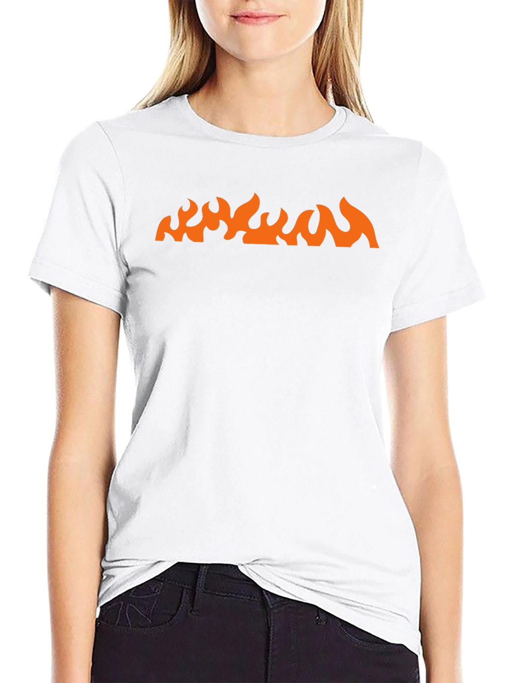 Fire Graphic Black Tee - Bold Style