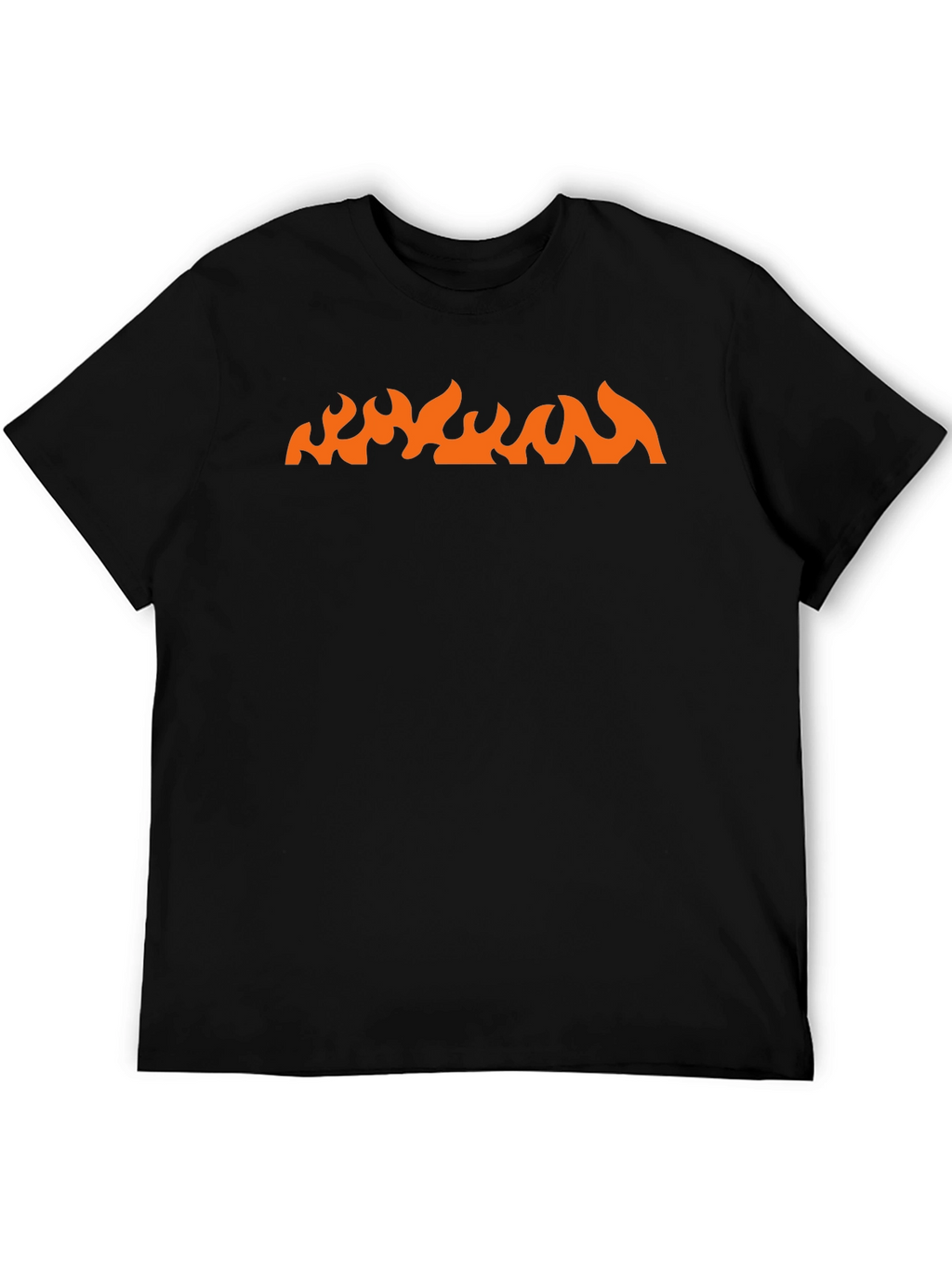 Fire Graphic Black Tee - Bold Style