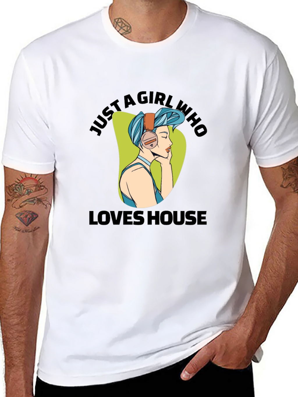 Just A Girl Who Loves House Music T-Shirt