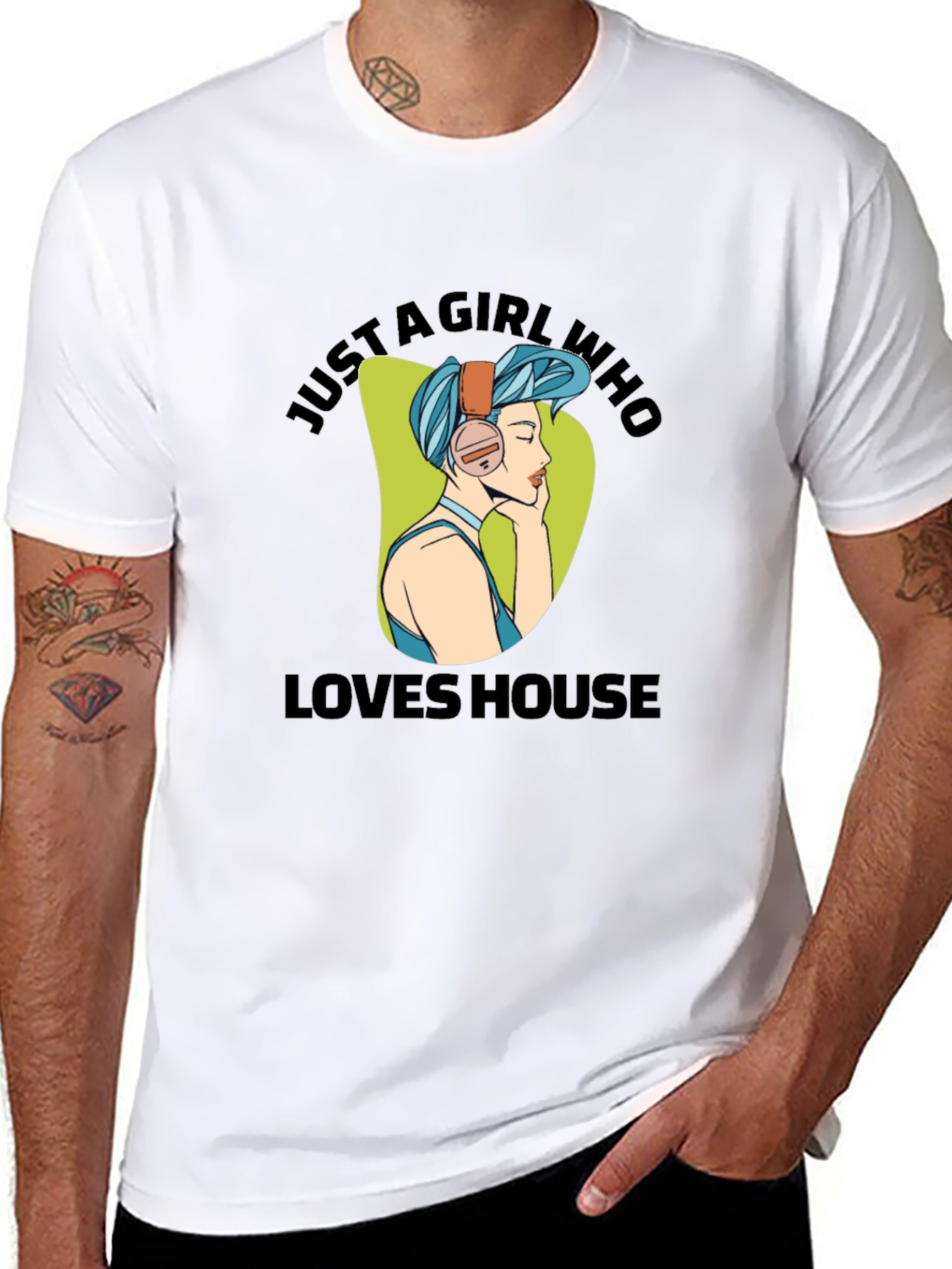 Just A Girl Who Loves House Music T-Shirt