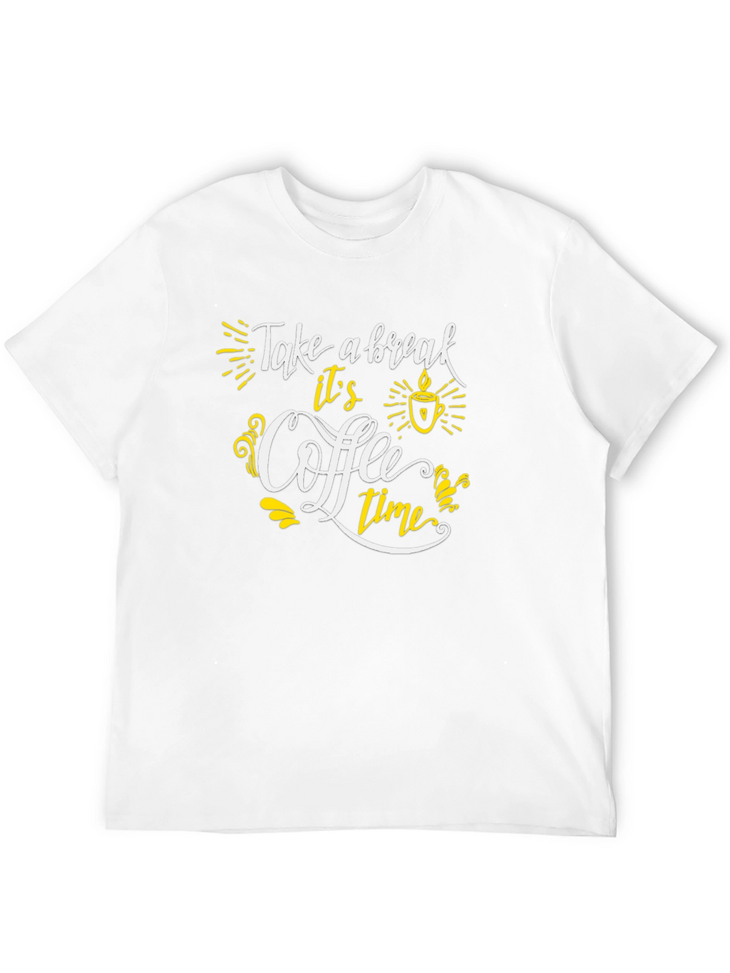 Coffee Time Graphic Tee - Black Casual T-Shirt