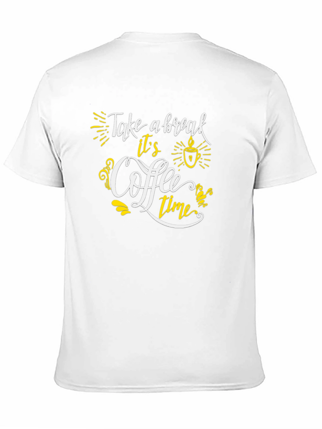 Coffee Time Graphic Tee - Black Casual T-Shirt